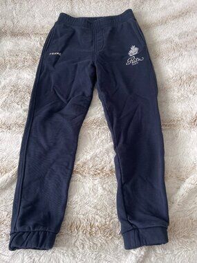 FRAME x Ritz Paris Men's Sweatpants - Navy Blue Luxury Joggers - Size XS